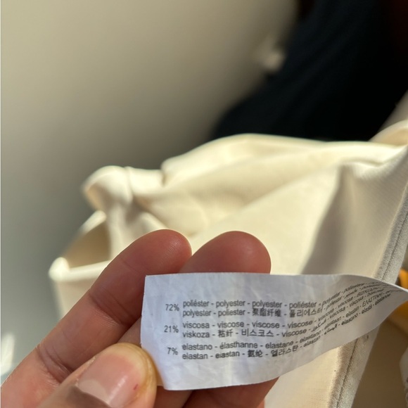 ZARA | Pleated Trouser in Is Oyster white | S - Picture 7 of 8